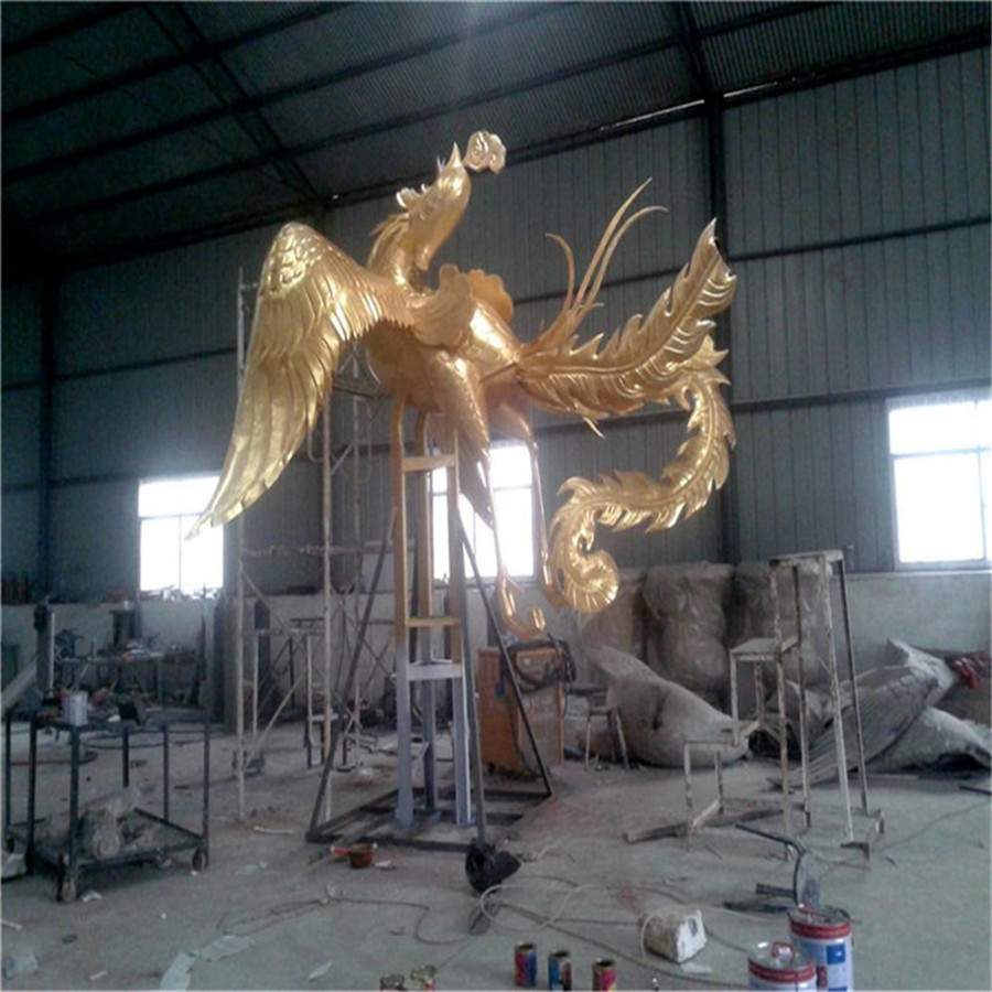 凤凰铸造雕塑